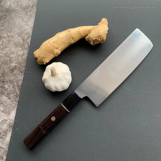 High-End Japanese Style Nakiri Knife Kitchen Knives TC4 Titanium Alloy Steel Purple Sandalwood- AK-DV0917