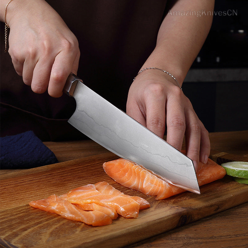 Japanese Style Kiritsuke Knife 440C Steel Chef Knife Kitchen Knives Gyuto - AK-DC0464