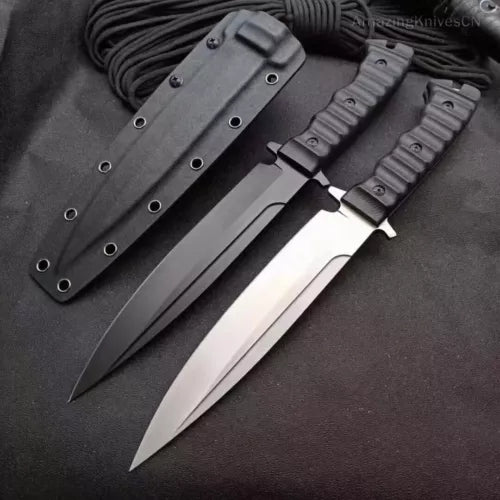 Tactical DC53 Steel Hunting Knife Fixed Blade Military Survival Bushcraft Kydex- AK-HT0888