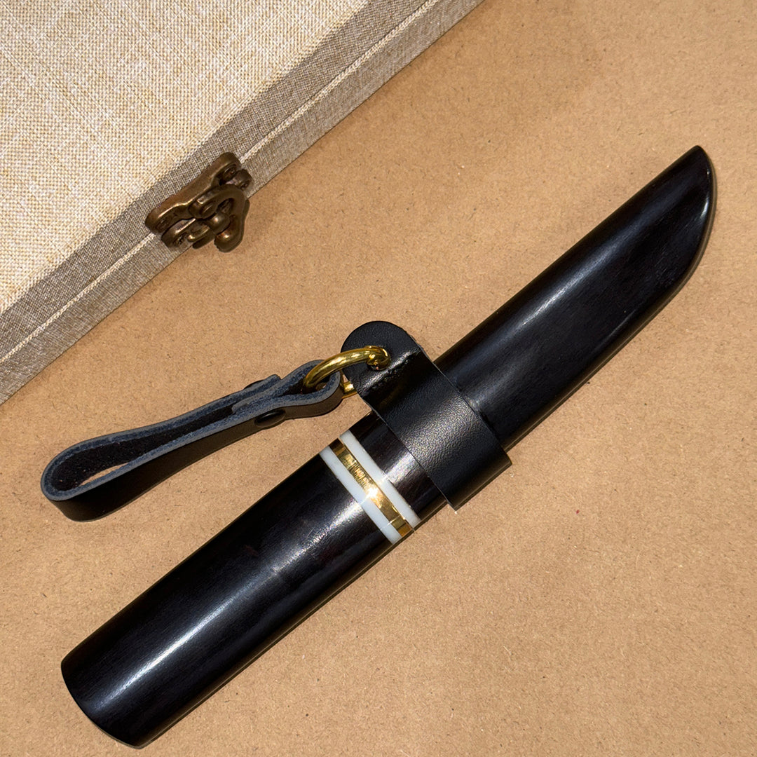 Handcrafted Japanese Style Katana Knife Copper Damascus Ninja Warrior Bushido - AK-HT0906