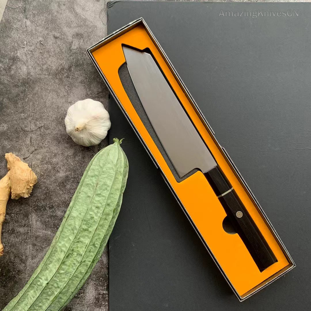 High-End Japanese Style Chef Kiritsuke Knife Kitchen Knives TC4 Titanium Alloy Steel Purple Sandalwood- AK-DC0917