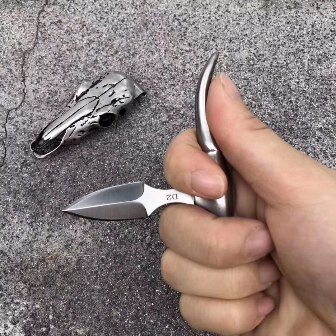 Collectible D2 Steel Pocket Knife Necklace Outdoor Survival Rescue Knife EDC - AK-HT0865