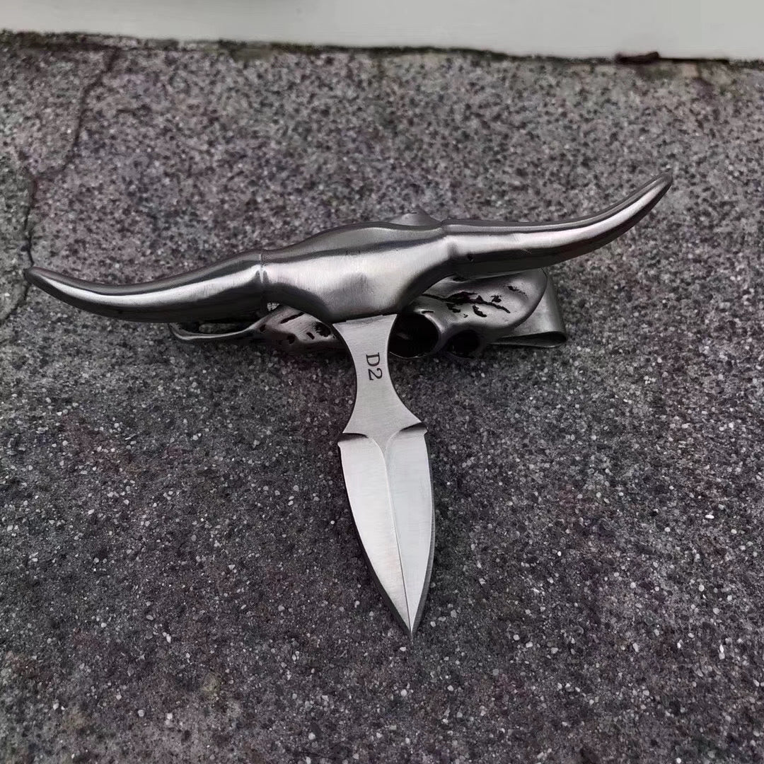 Collectible D2 Steel Pocket Knife Necklace Outdoor Survival Rescue Knife EDC - AK-HT0865