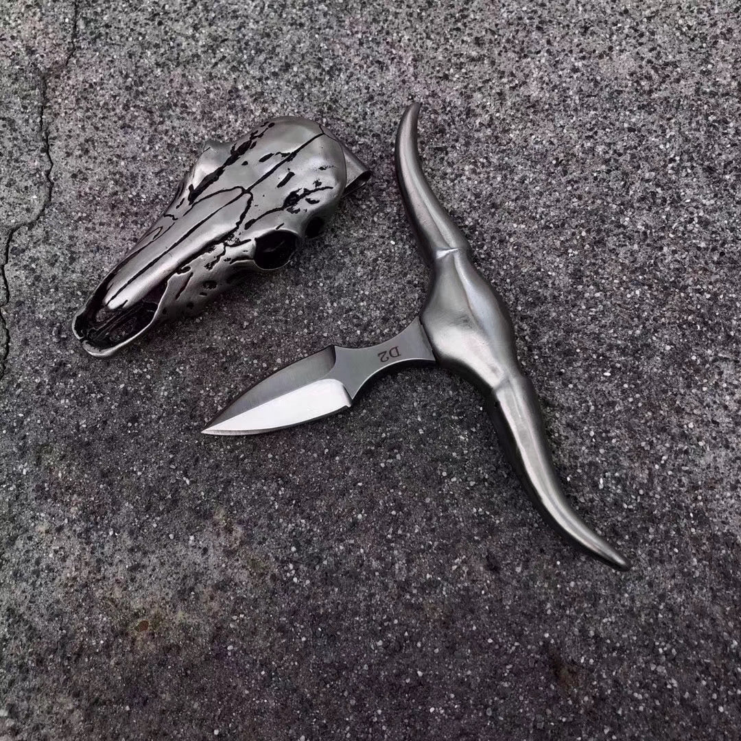 Collectible D2 Steel Pocket Knife Necklace Outdoor Survival Rescue Knife EDC - AK-HT0865