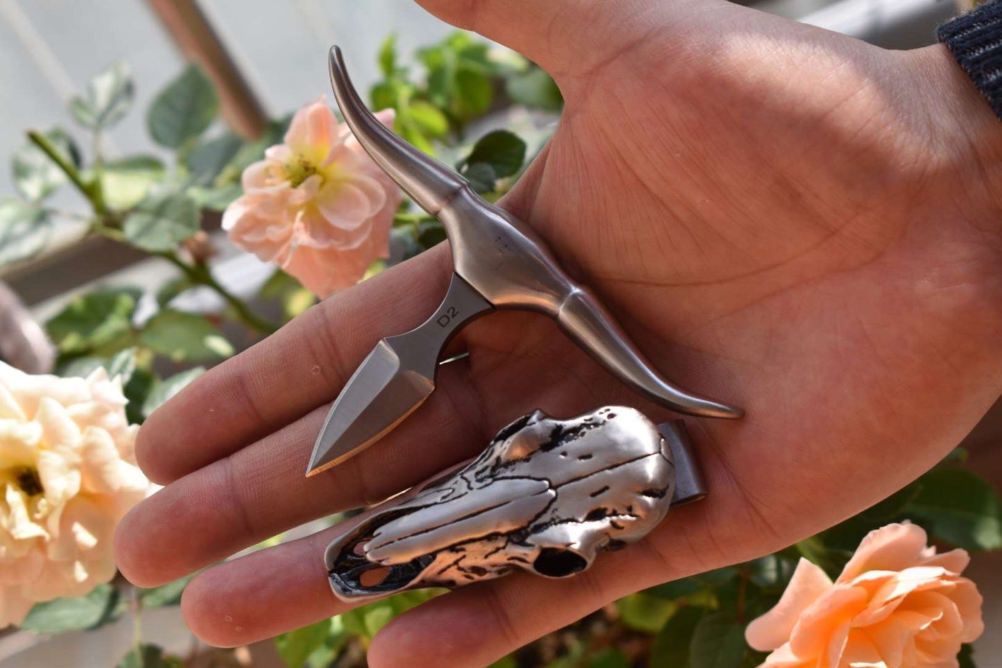 Collectible D2 Steel Pocket Knife Necklace Outdoor Survival Rescue Knife EDC - AK-HT0865