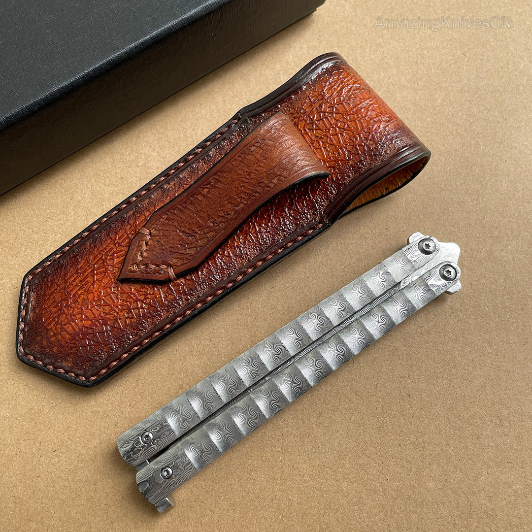 Collectible Vg10 Damascus Steel Folding Knife Pocket Knives Survival Knife - AK-HT0728