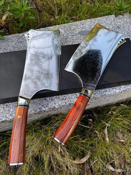 Japanese VG10 Damascus BoneKitchen Cleaver Chopper Chopping Knife Butcher -AK-DL0461-R