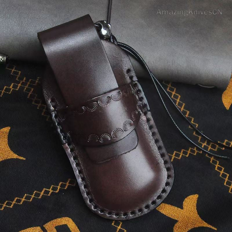 Handmade Collectible Feather Knife Damascus Survival Pocket Knifes Ball Bearing - AK-HT0885