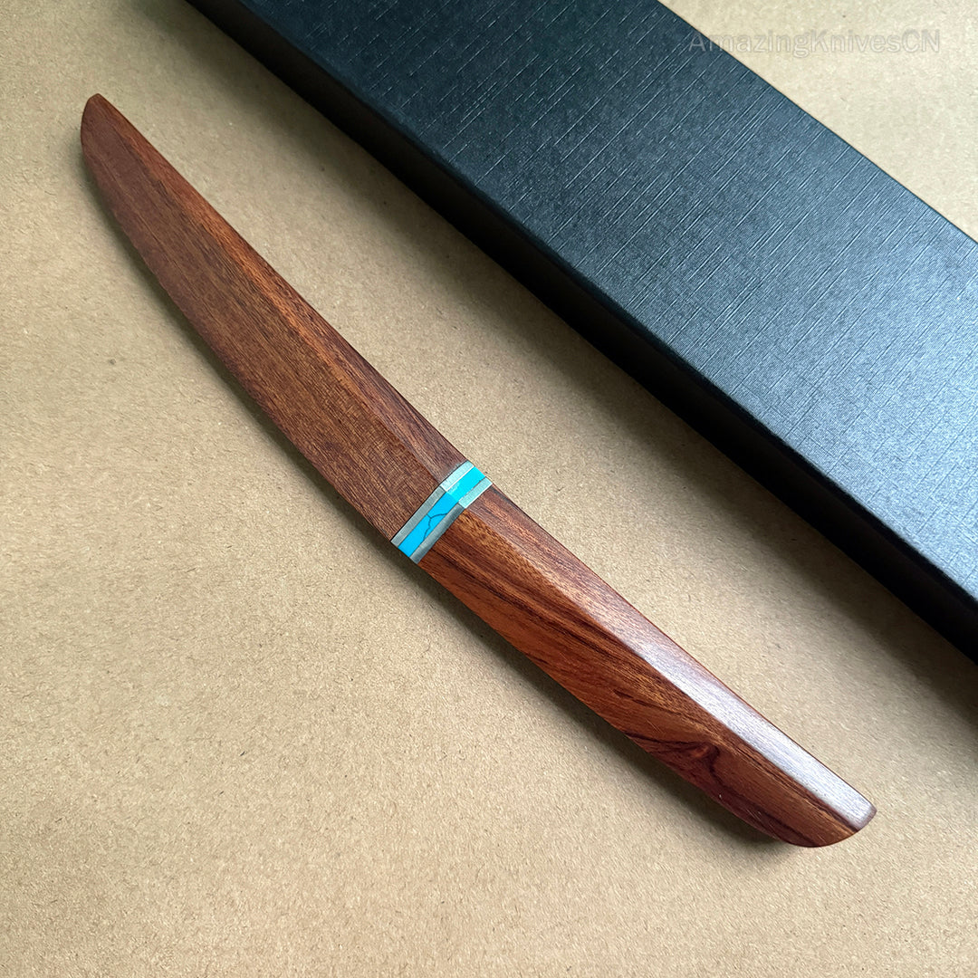 Japanese Style Mini Katana Knife Fixed Blade Hunting Bushcraft Outdoor Wooden Handle -AK-HT0886