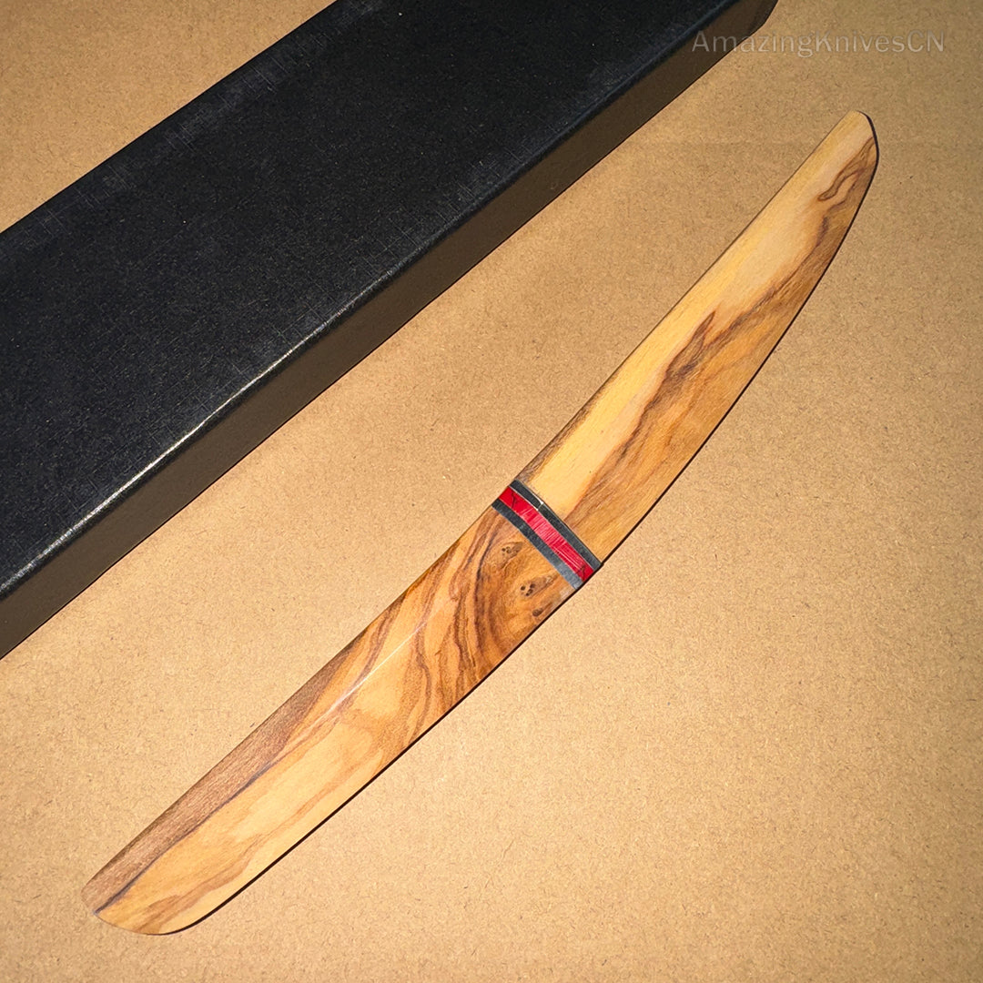 Japanese Style Mini Katana Knife Fixed Blade Hunting Bushcraft Outdoor Wooden Handle -AK-HT0886