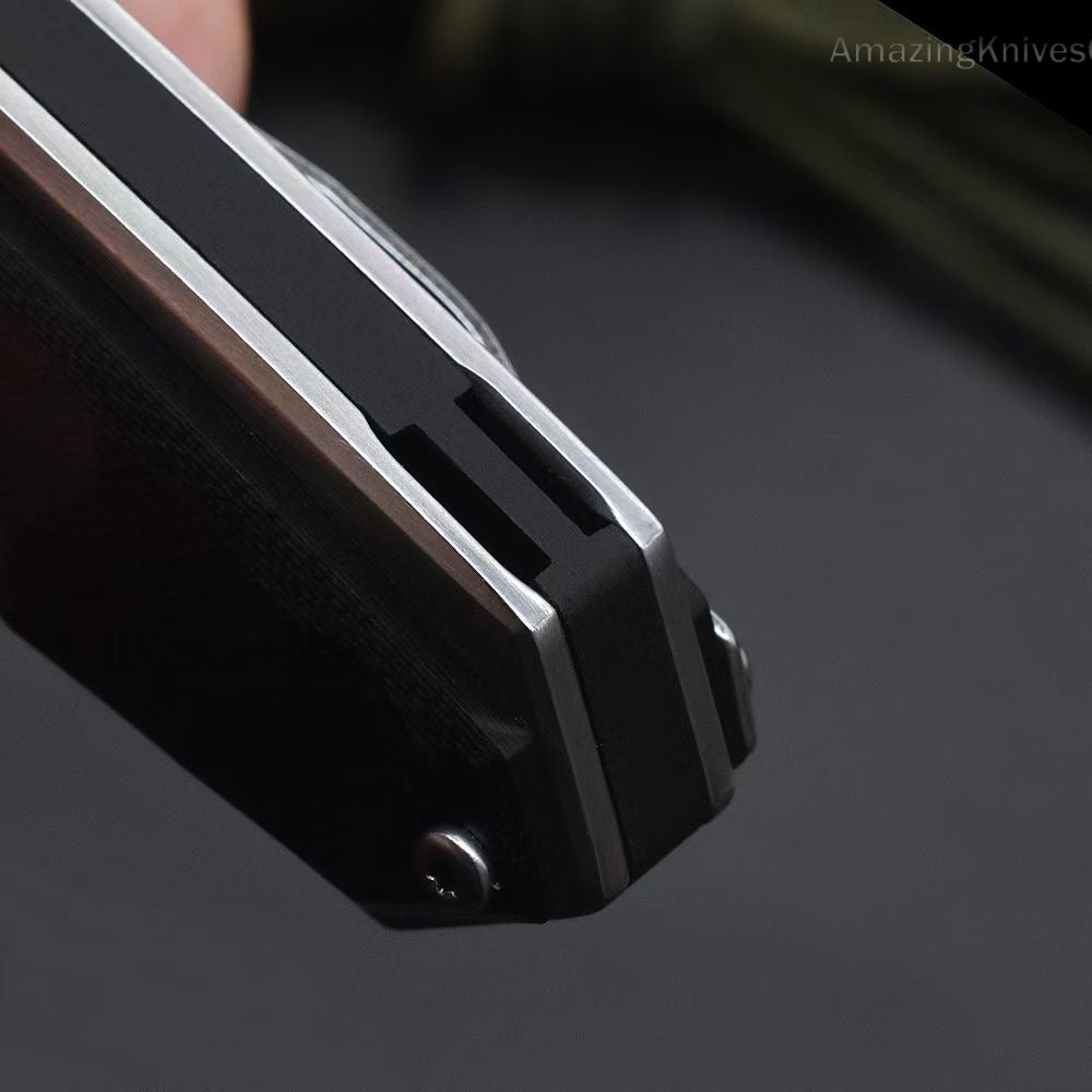 VG10 Damascus Steel Folding Knife Survival Knife Bushcraft Pocket Knife EDC - AK-HT0894