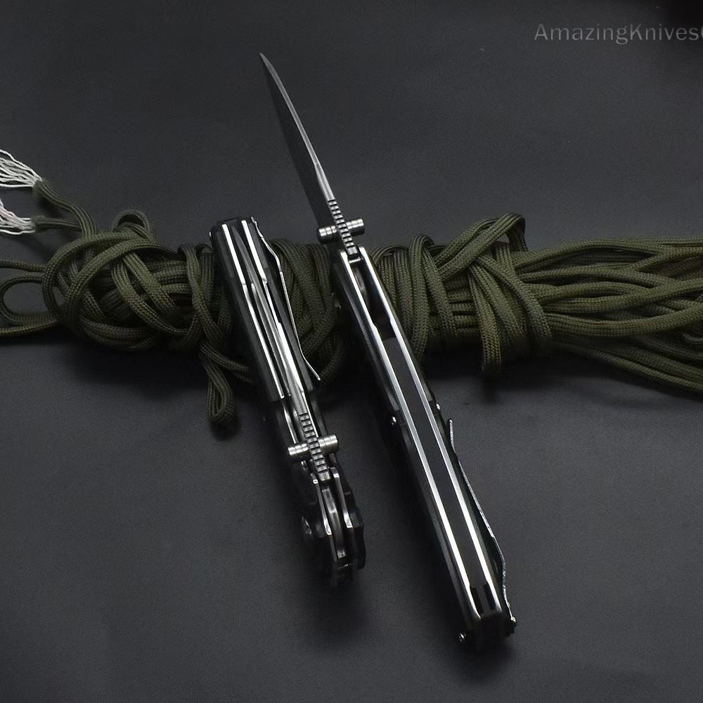 VG10 Damascus Steel Folding Knife Survival Knife Bushcraft Pocket Knife EDC - AK-HT0894