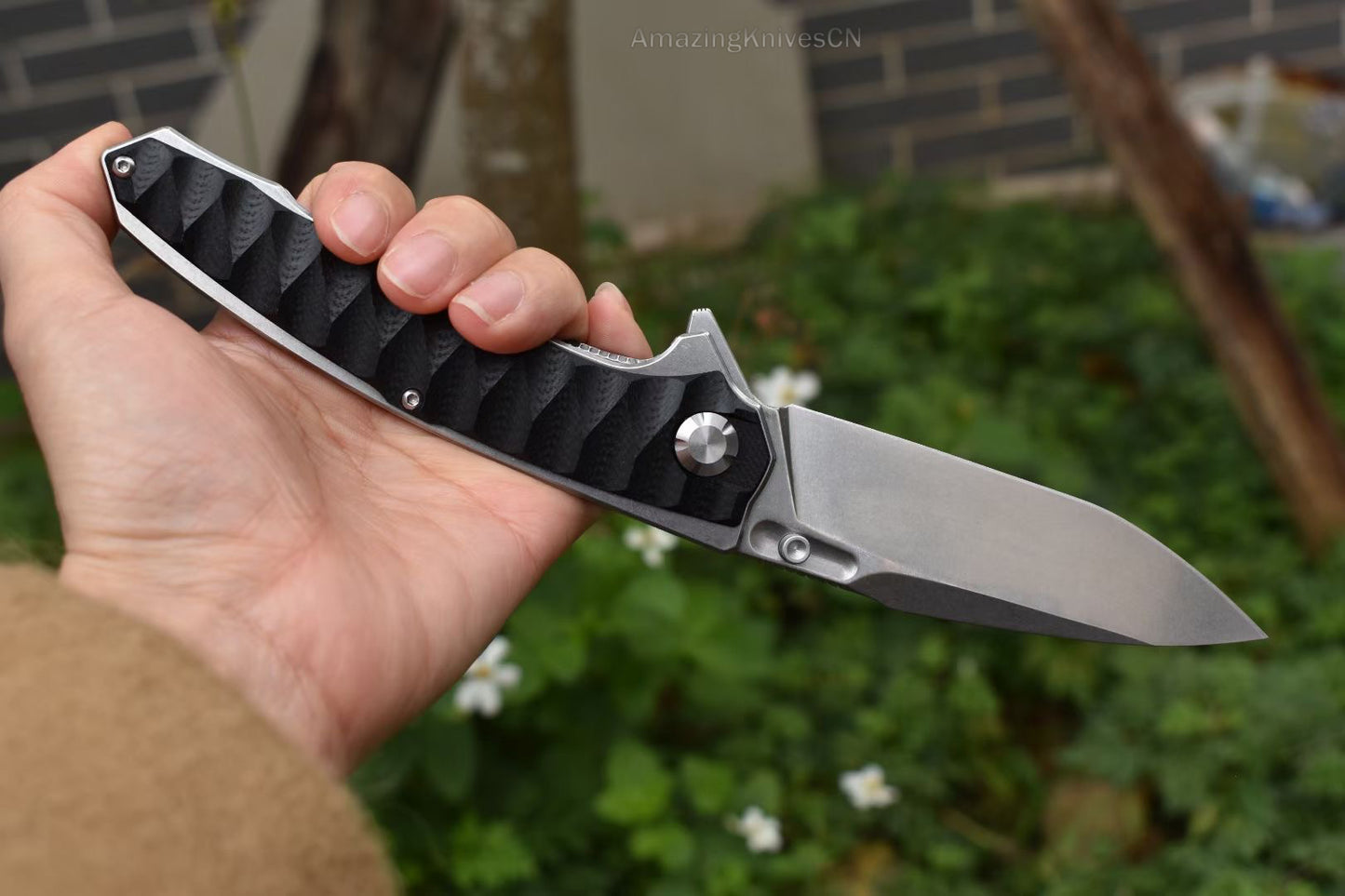 M390 Steel Folding Knife Survival Knife Bushcraft Pocket Knife EDC - AK-HT0894-M