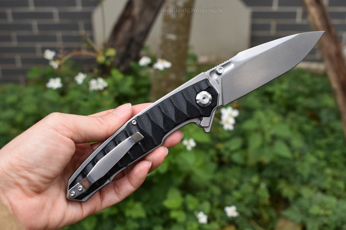M390 Steel Folding Knife Survival Knife Bushcraft Pocket Knife EDC - AK-HT0894-M