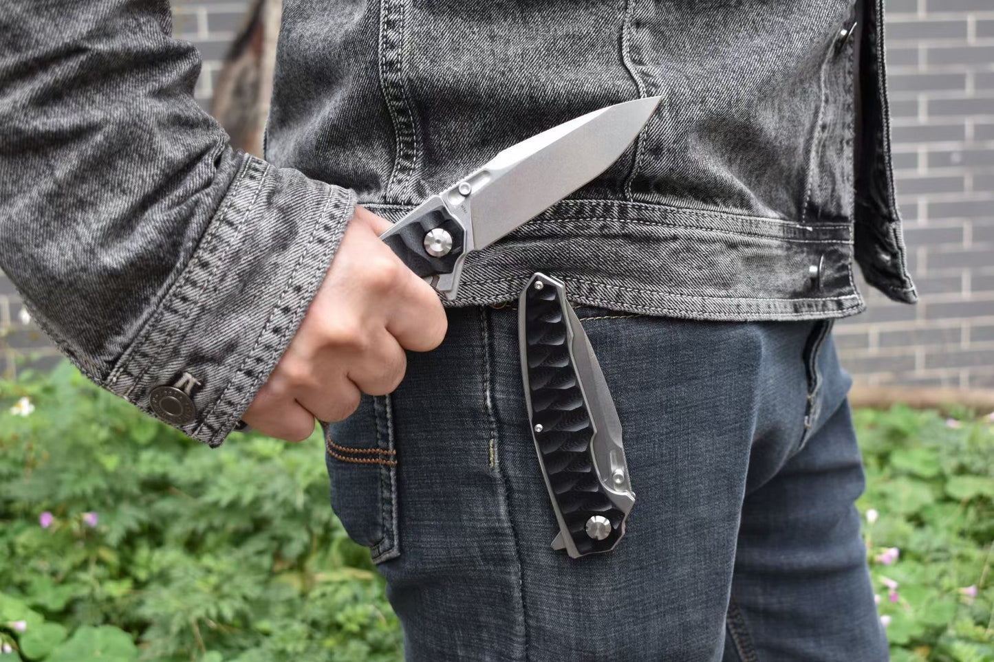 M390 Steel Folding Knife Survival Knife Bushcraft Pocket Knife EDC - AK-HT0894-M