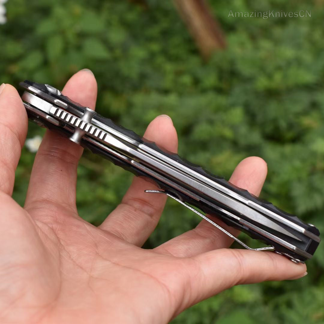 M390 Steel Folding Knife Survival Knife Bushcraft Pocket Knife EDC - AK-HT0894-M