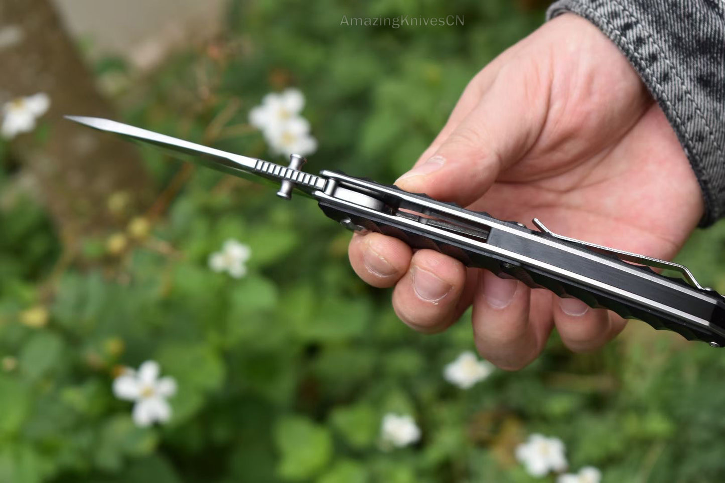 M390 Steel Folding Knife Survival Knife Bushcraft Pocket Knife EDC - AK-HT0894-M