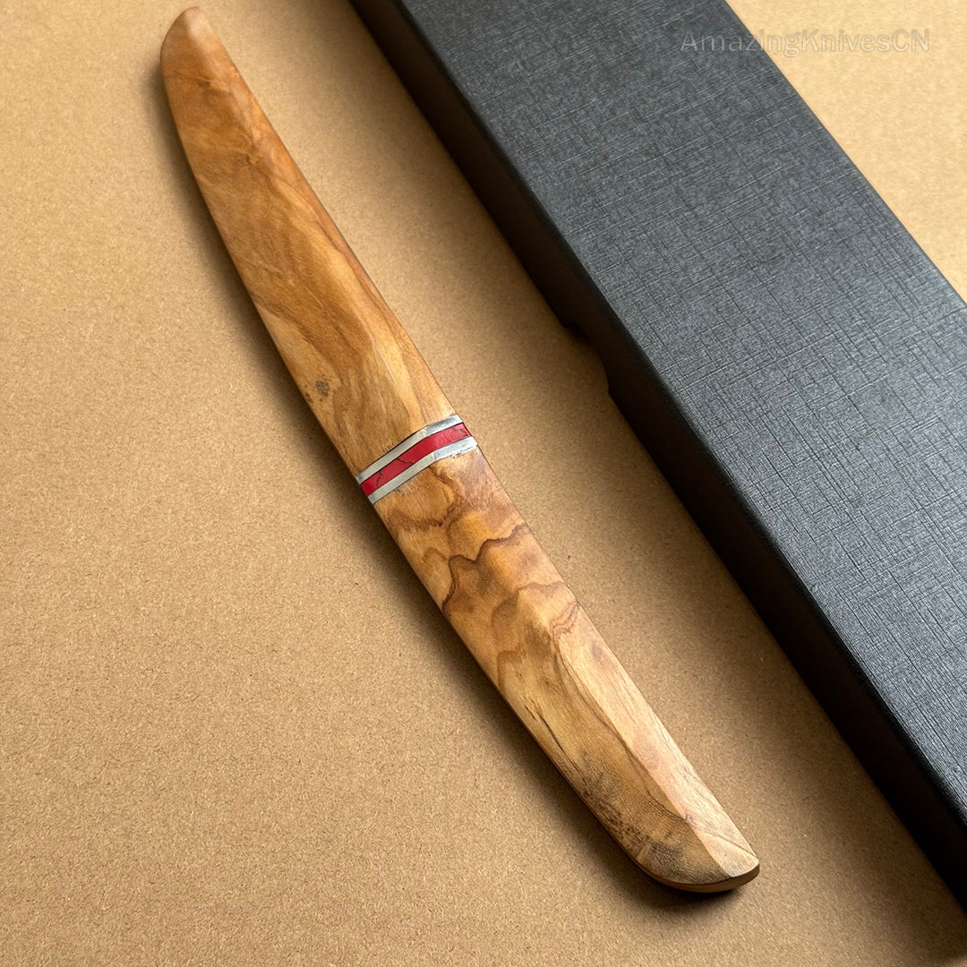 Japanese Style Mini Katana Knife Fixed Blade Hunting Bushcraft Outdoor Wooden Handle -AK-HT0886