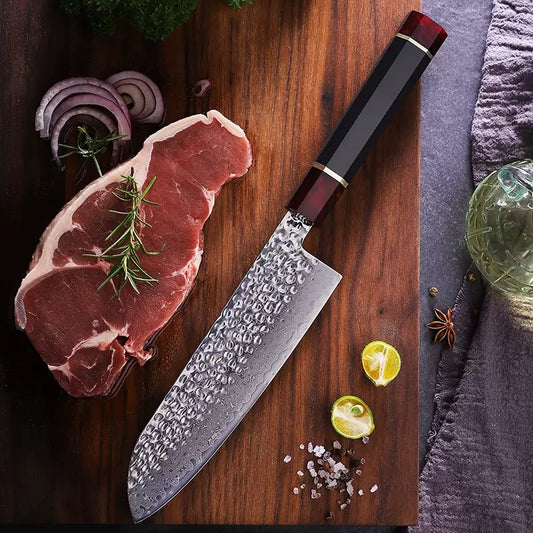 67-Layer Damascus Steel Kithcen Knife Santoku Knife Amazing Quality -AK-DR0819