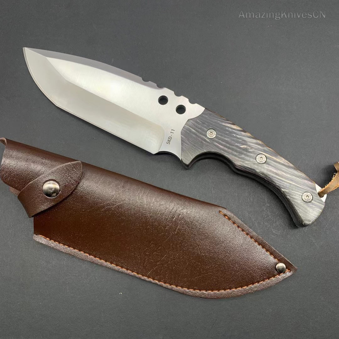 Stainless Steel Survival Knife Hunting Fixed Blade Heavy Duty w/ Sheath- AK-HT0905