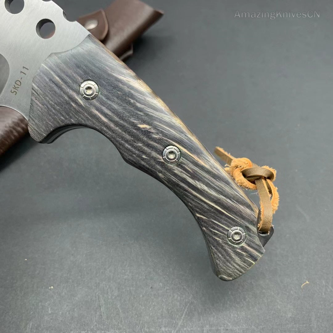 Stainless Steel Survival Knife Hunting Fixed Blade Heavy Duty w/ Sheath- AK-HT0905