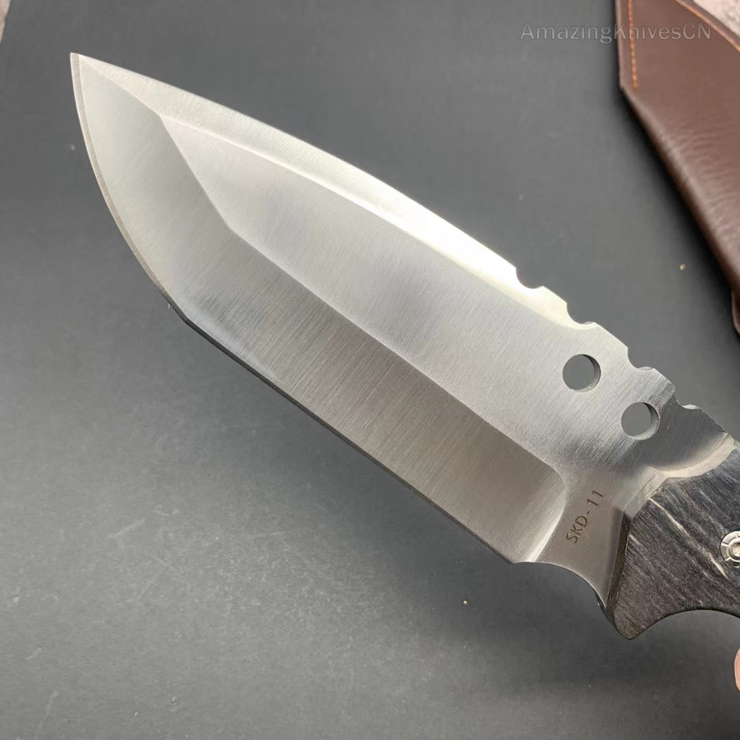 Stainless Steel Survival Knife Hunting Fixed Blade Heavy Duty w/ Sheath- AK-HT0905