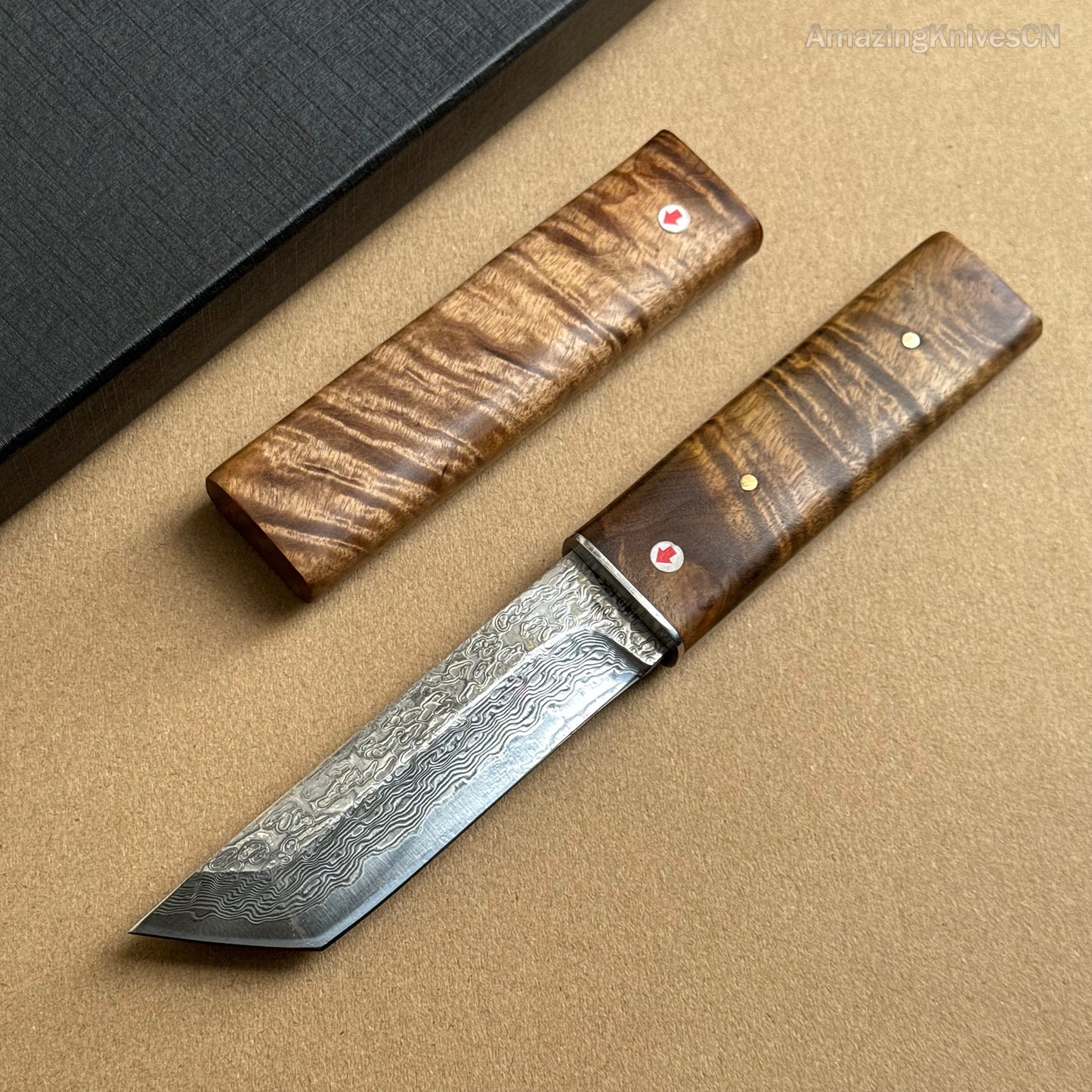Japanese VG10 Katana Knife Damascus Ninja Samurai Warrior Sword Bushido - AK-HT1002