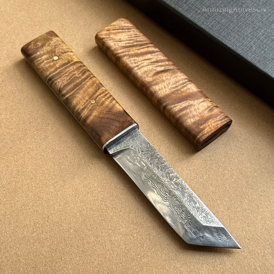 Japanese VG10 Katana Knife Damascus Ninja Samurai Warrior Sword Bushido - AK-HT1002