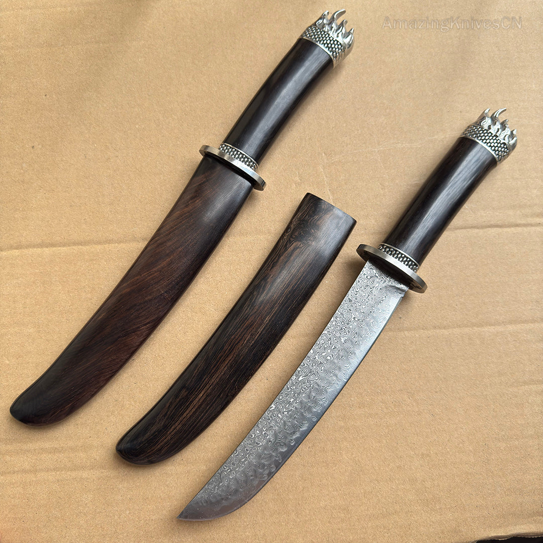 Handcrafted Japanese Style Katana Knife Ninja Warrior Bushido - AK-HT0956