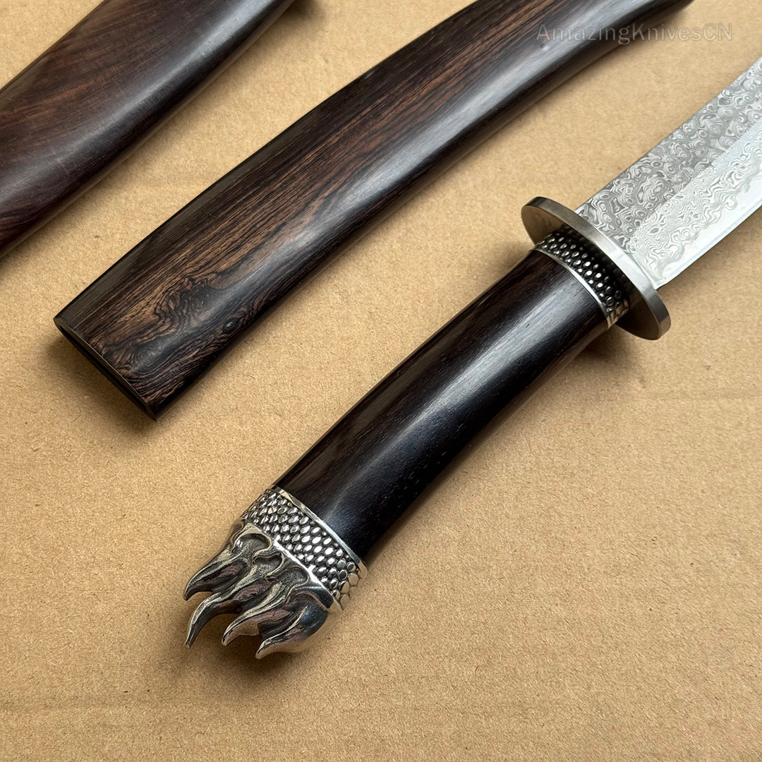 Handcrafted Japanese Style Katana Knife Ninja Warrior Bushido - AK-HT0956