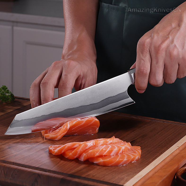 Japanese Style Kiritsuke Knife 440C Steel Chef Knife Kitchen Knives Gyuto - AK-DC0464