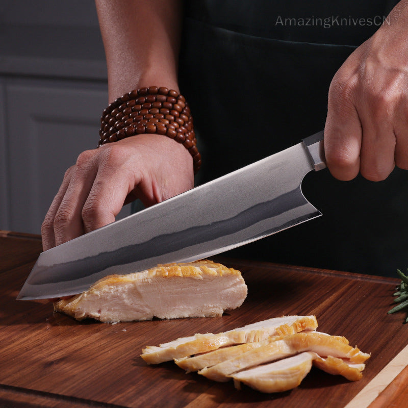 Japanese Style Kiritsuke Knife 440C Steel Chef Knife Kitchen Knives Gyuto - AK-DC0464