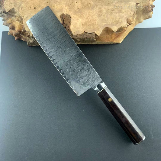 Japanese Style VG10 Damascus Steel Nakiri Knife Kitchen Knife - AK-DV0417