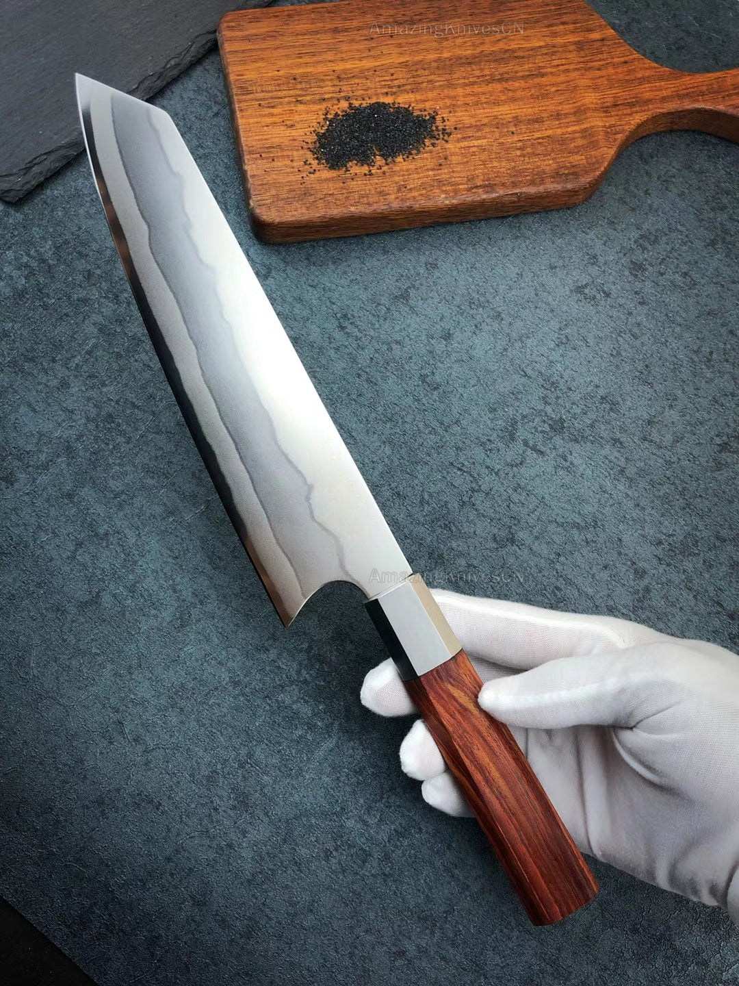 Japanese Style Kiritsuke Knife 440C Steel Chef Knife Kitchen Knives Gyuto - AK-DC0464