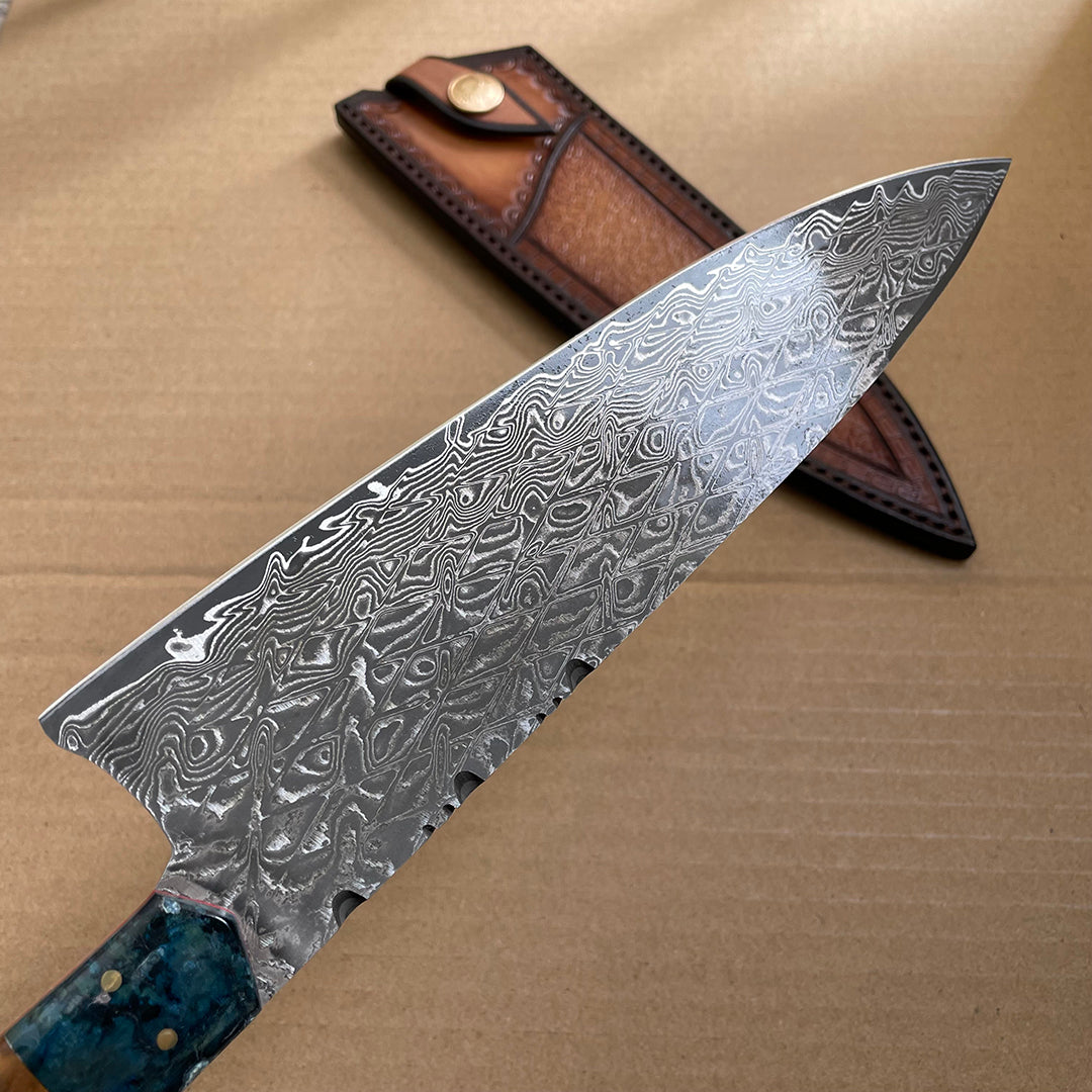 VG10 Damascus Kiritsuke Chef Knife with Sheath - AK-DC0669