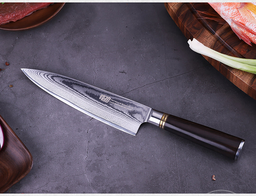 Japanese VG10 67-Layer Damascus Kithcen Knife Set Amazing Quality -AK-DS0593