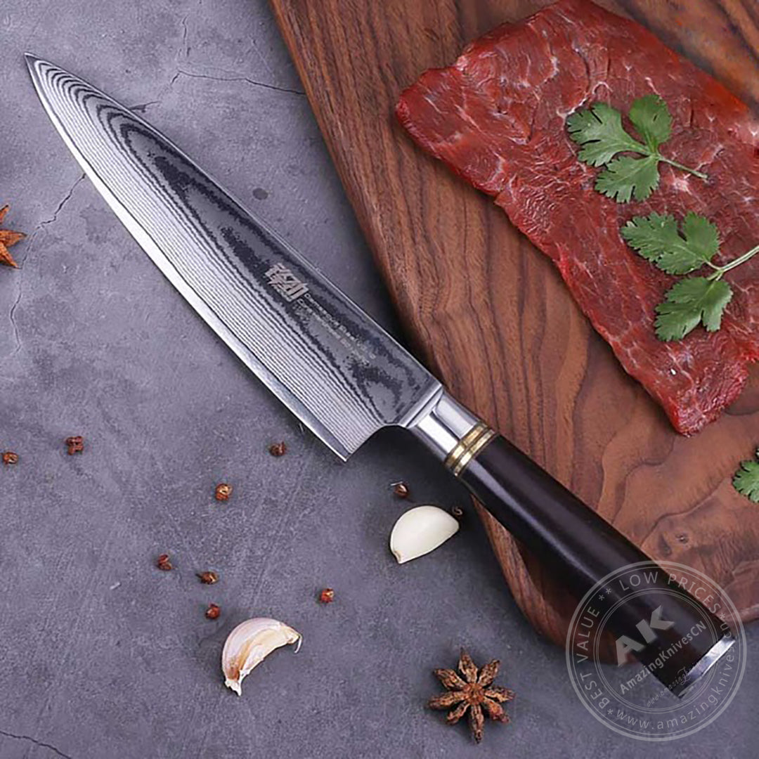 Japanese VG10 67-Layer Damascus Kithcen Knife Set Amazing Quality -AK-DS0593