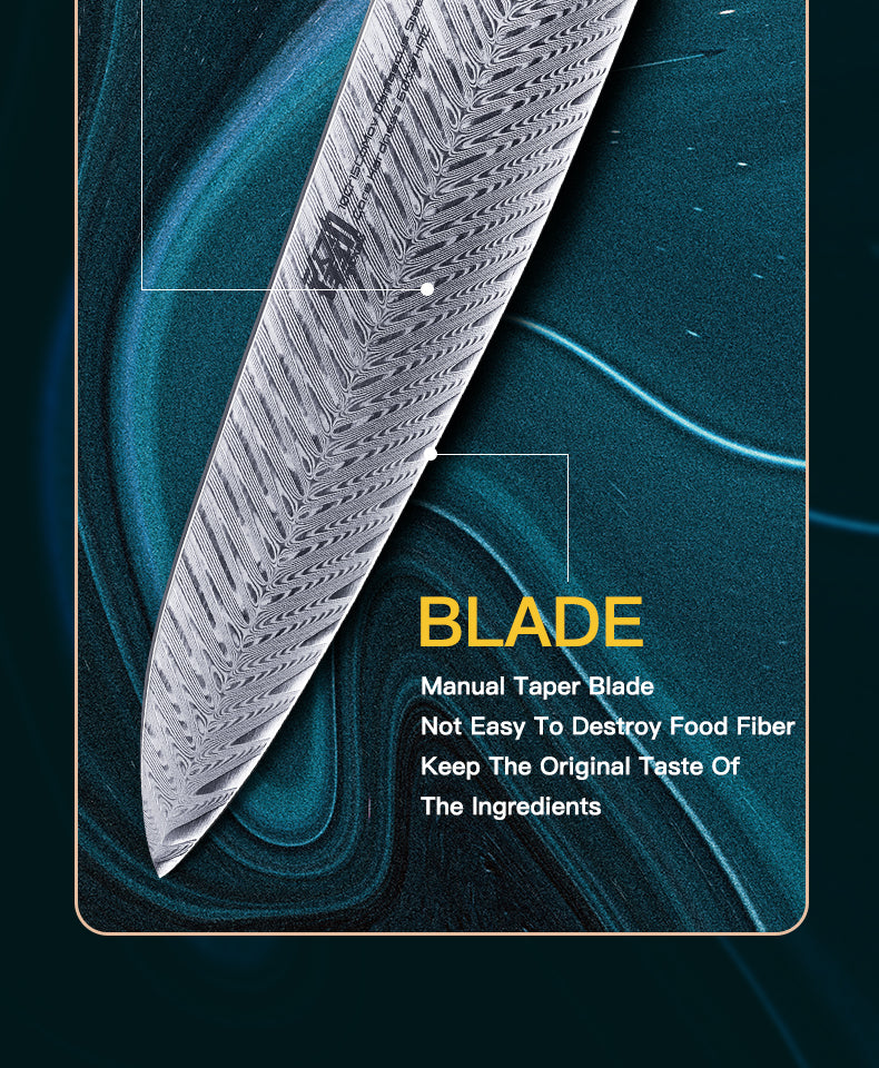 4 PCS Set 67-Layer  Damascus Steel Kithcen Knife Set Amazing Quality -AK-DS0790