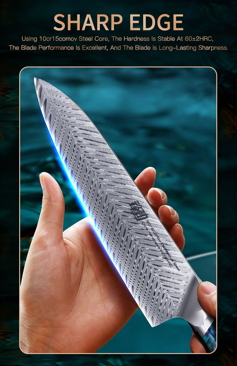 67 Layers Damascus Kiritsuke Knife Chef Knife - AK-DC0743