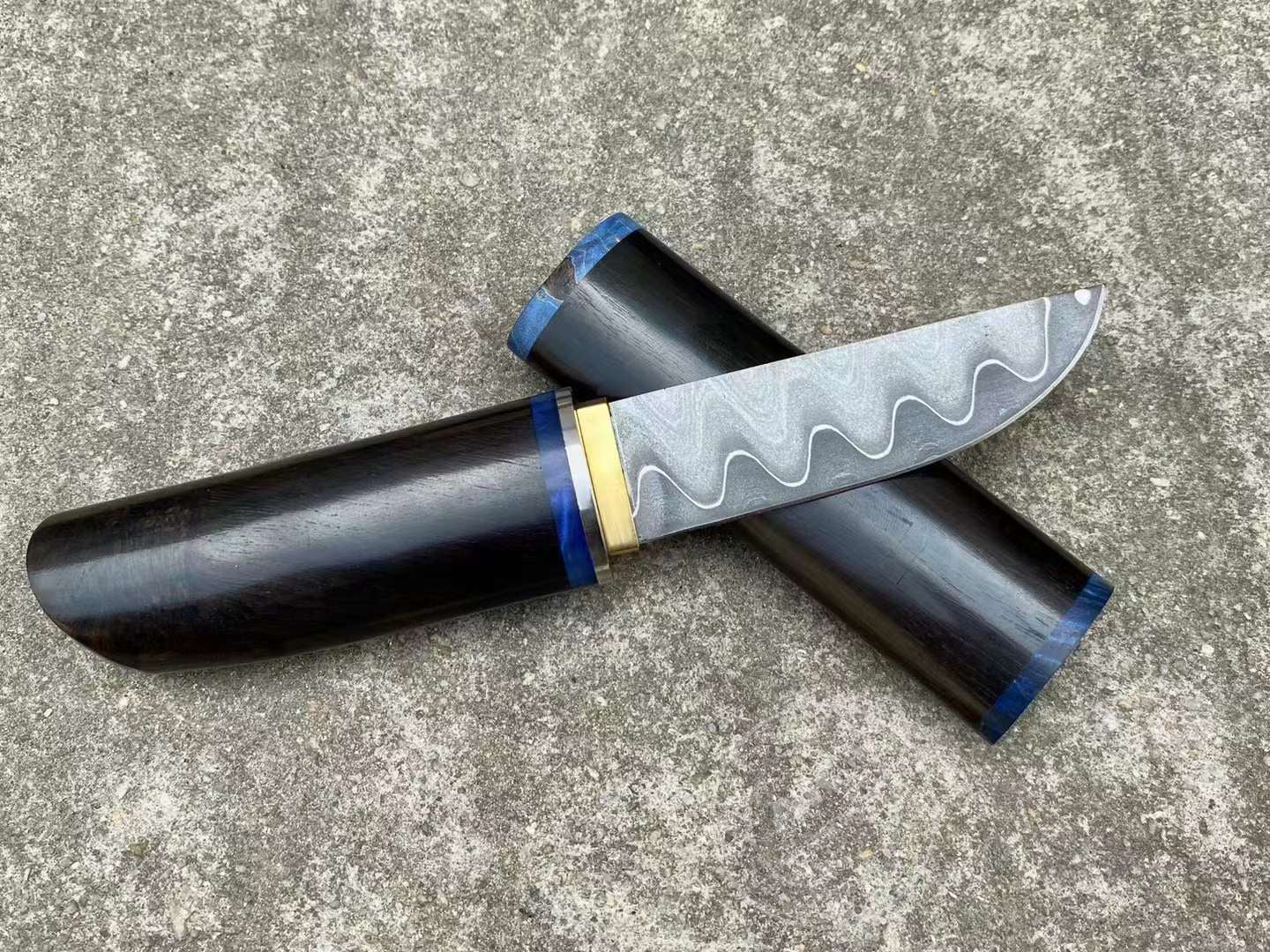 Katana Knife Japanese Clad Steel Ninja Samurai Warrior Bushido Full Tang - AK-HT0795