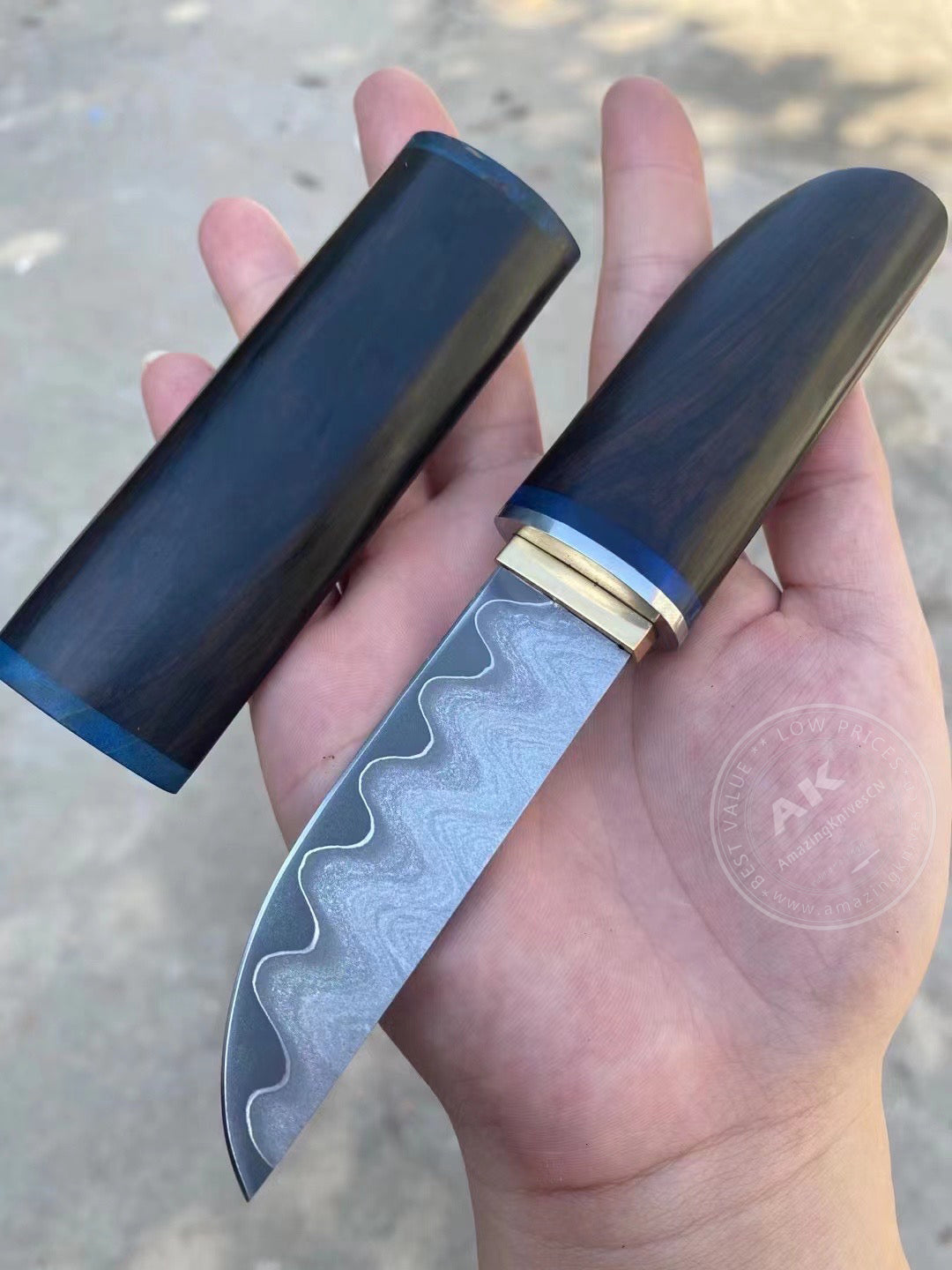 Katana Knife Japanese Clad Steel Ninja Samurai Warrior Bushido Full Tang - AK-HT0795