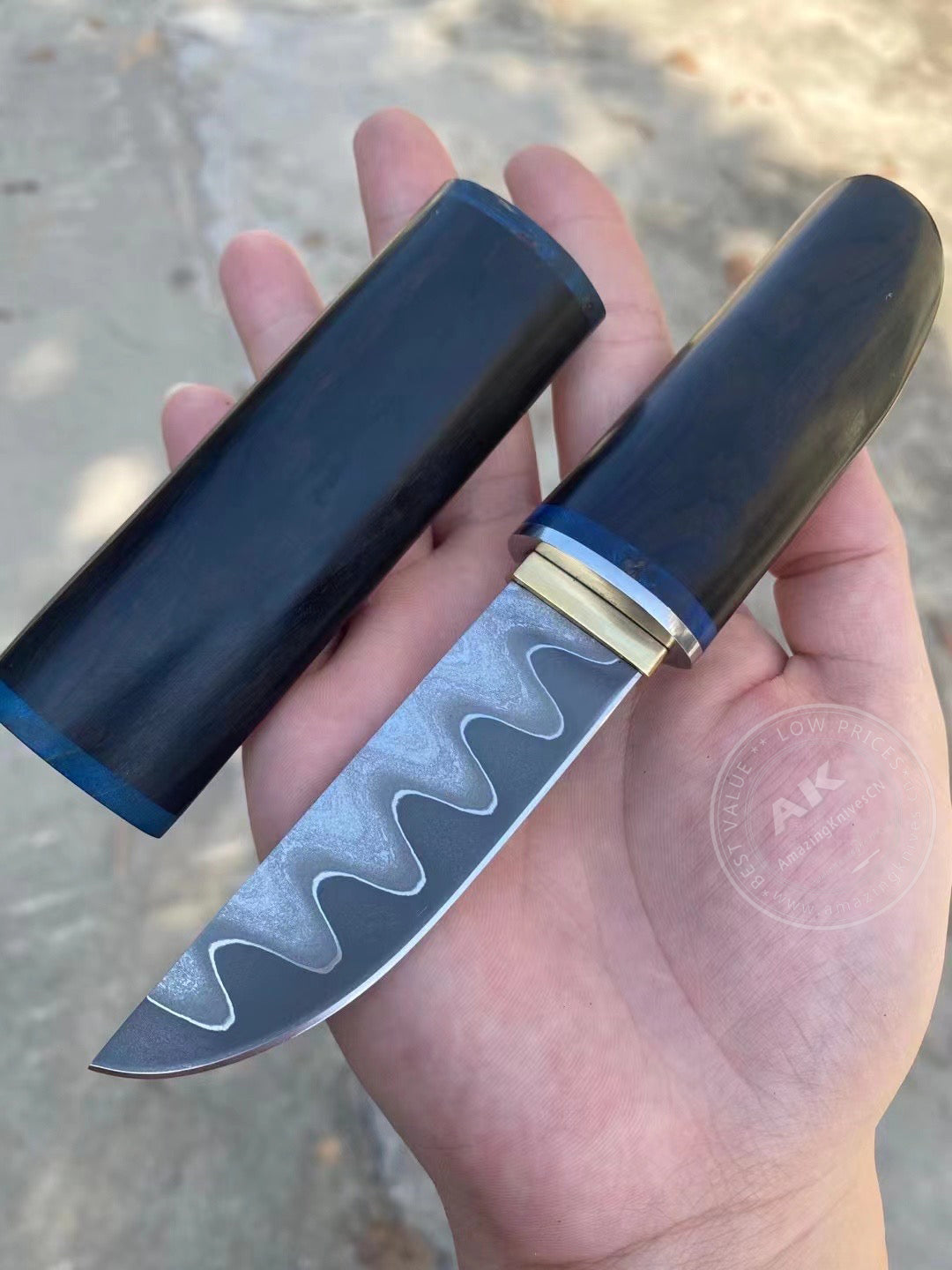 Katana Knife Japanese Clad Steel Ninja Samurai Warrior Bushido Full Tang - AK-HT0795