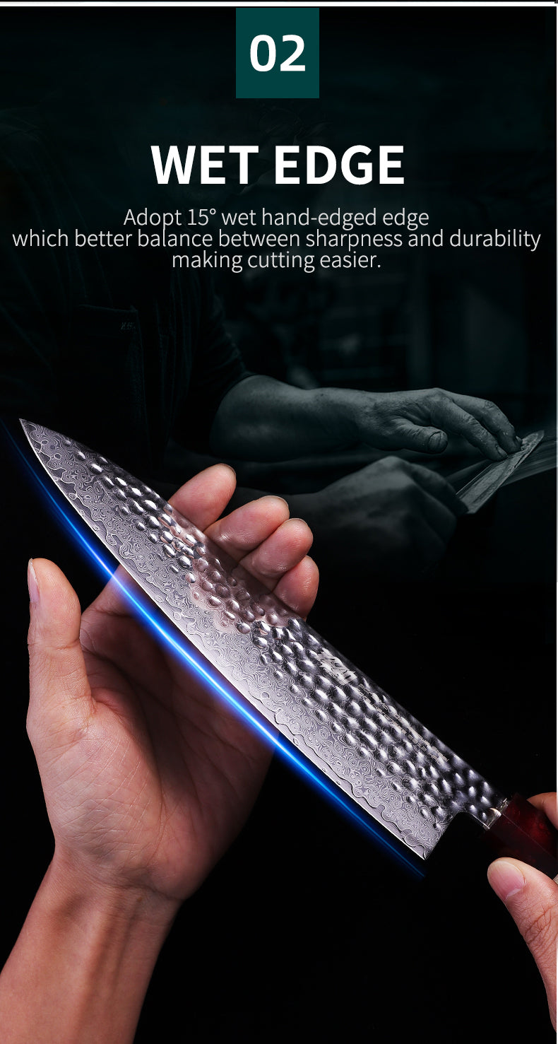 5 PCS Set 67-Layer  Damascus Steel Kithcen Knife Set Amazing Quality -AK-DS0819