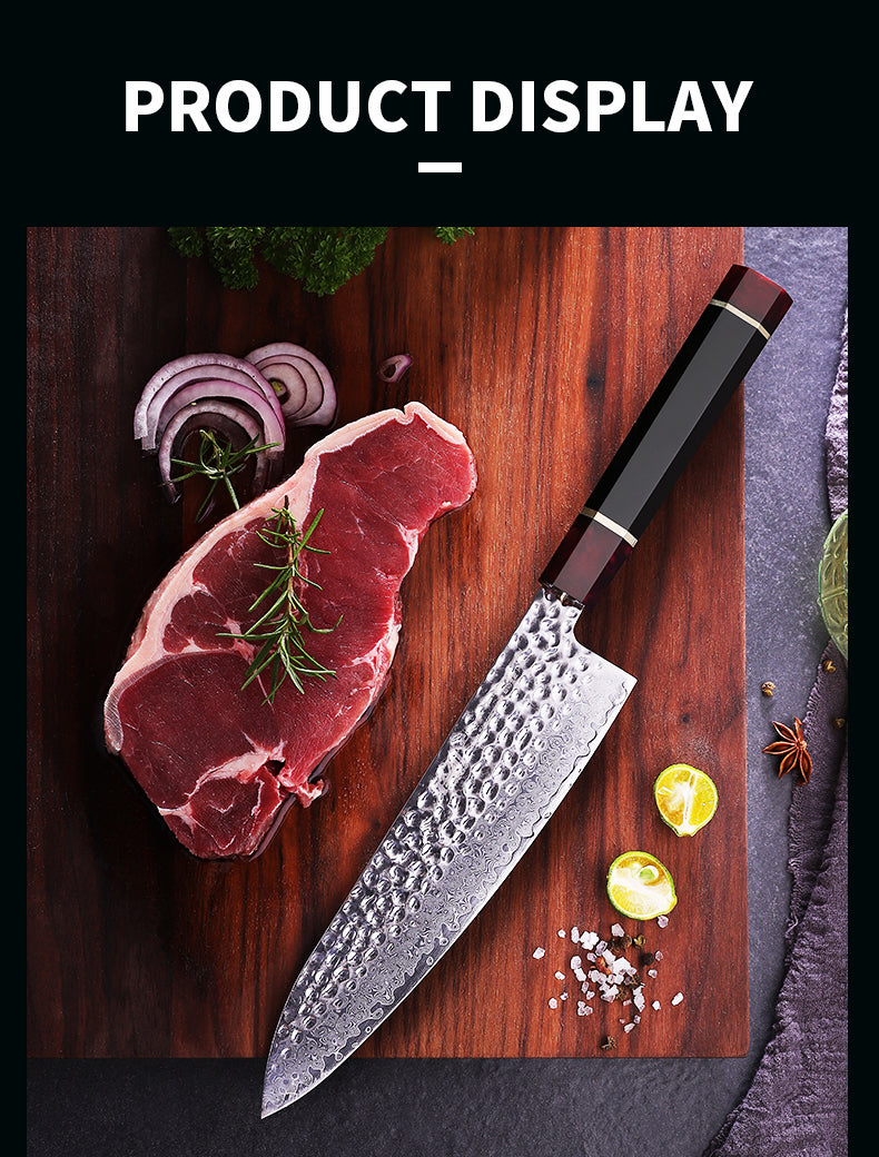 5 PCS Set 67-Layer  Damascus Steel Kithcen Knife Set Amazing Quality -AK-DS0819