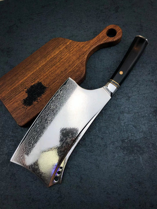 Japanese VG10 Damascus BoneKitchen Cleaver Chopper Chopping Knife Butcher -AK-DL0461