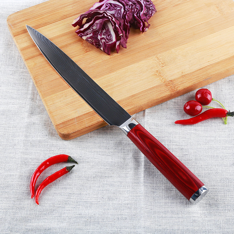 Japanese 67-Layer Damascus Kithcen Knife Set VG10 Steel Amazing Quality