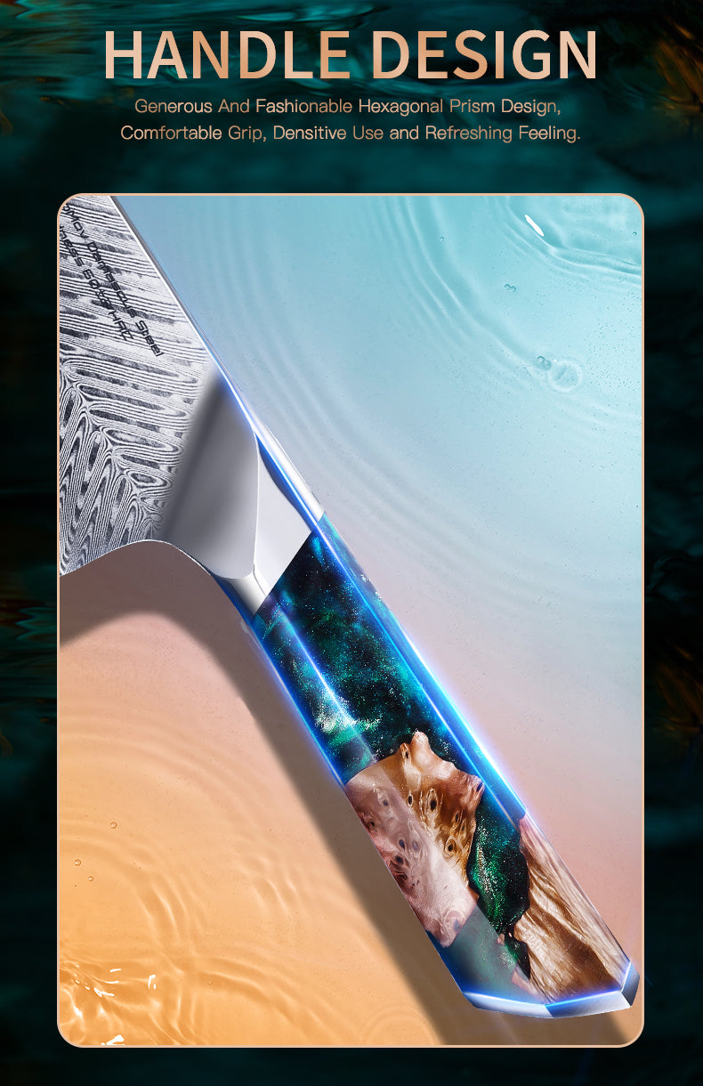 67 Layers Damascus Kiritsuke Knife Chef Knife - AK-DC0743