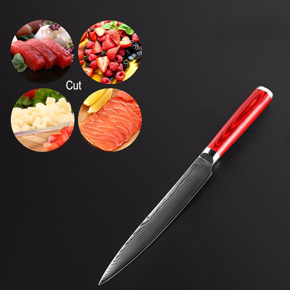 Japanese 67-Layer Damascus Kithcen Knife Set VG10 Steel Amazing Quality