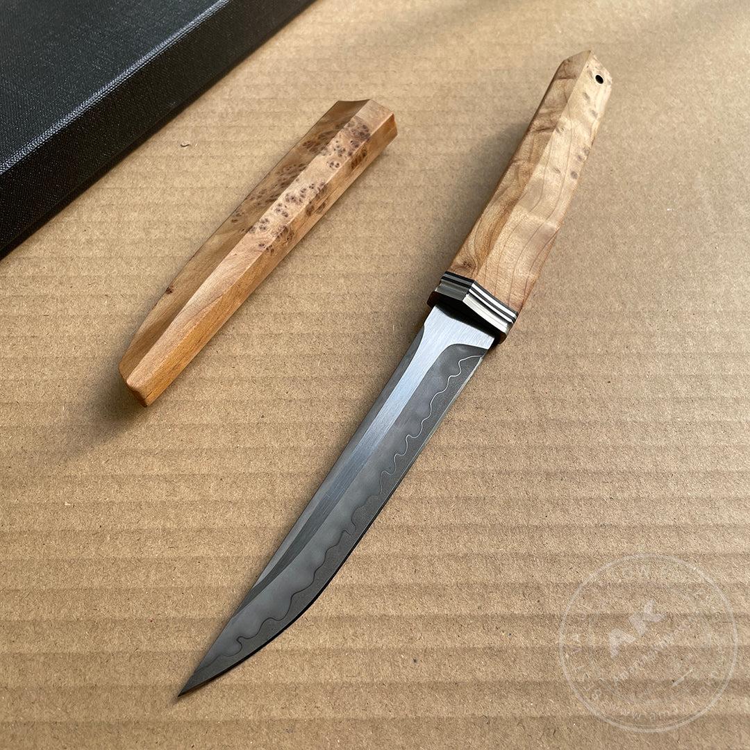 Japanese Clab Steel Katana Knife Ninja Samurai Warrior Bushido - AK-HT0799