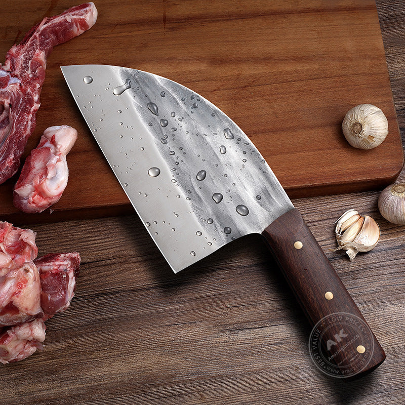 Hand Forged Cleaver Full Tang Wood Handle- AK-FK0280